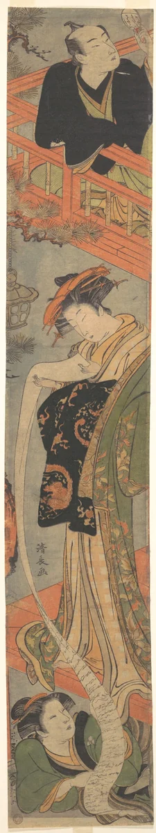 The Love Letter by Torii Kiyonaga (鳥居清長), print, 1767-1799
