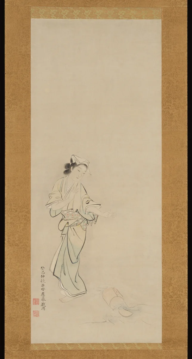 Lady Chiyono by Maruyama Ōkyo (円山応挙), painting, 1773