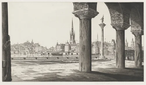 Stockholm by John Taylor Arms, print, 1940