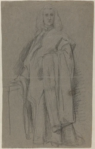 A Venetian Procurator of San Marco [recto] by Pietro Longhi; Alessandro Longhi, drawing, 1733-1813