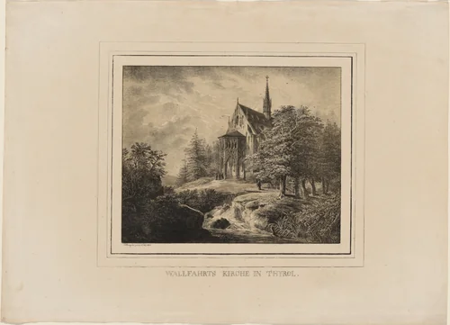 Wallfahrts Kirche in Thyrol by Domenico Quaglio, print, 1818