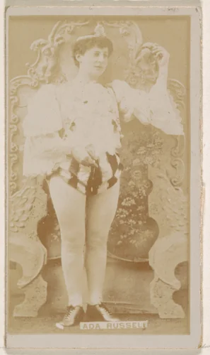 Ada Russell, from the Actresses series (N245) issued by Kinney Brothers to promote Sweet Caporal Cigarettes by Kinney Brothers Tobacco Company, photograph, 1890