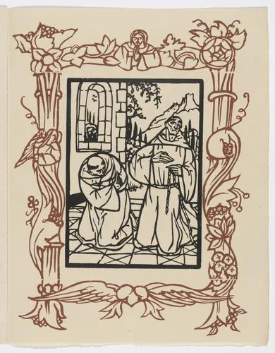 Plate (page 63) from Les Petites Fleurs de St. François (The Little Flowers of St. Francis) by Émile Bernard, illustrated book, 1928