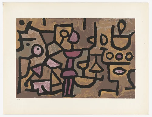 Day Music (Musique diurne) from Art d'Aujourd'hui, Maîtres de l'Art Abstrait (Art of Today, Masters of Abstract Art), Album I by Paul Klee, print, 1953