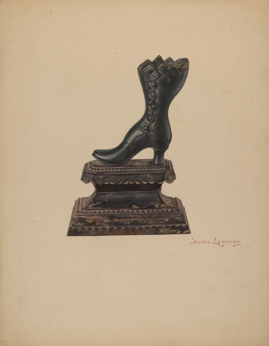 Door Stop by Sarkis Erganian, index of american design, 1939