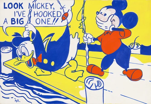 Look Mickey by Roy Lichtenstein, painting, 1961