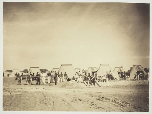 Artillery Encampment, Camp de Châlons by Gustave Le Gray, photograph, 1857