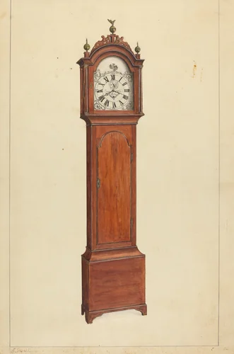 Clock by Nicholas Gorid, index of american design, 1930-1940