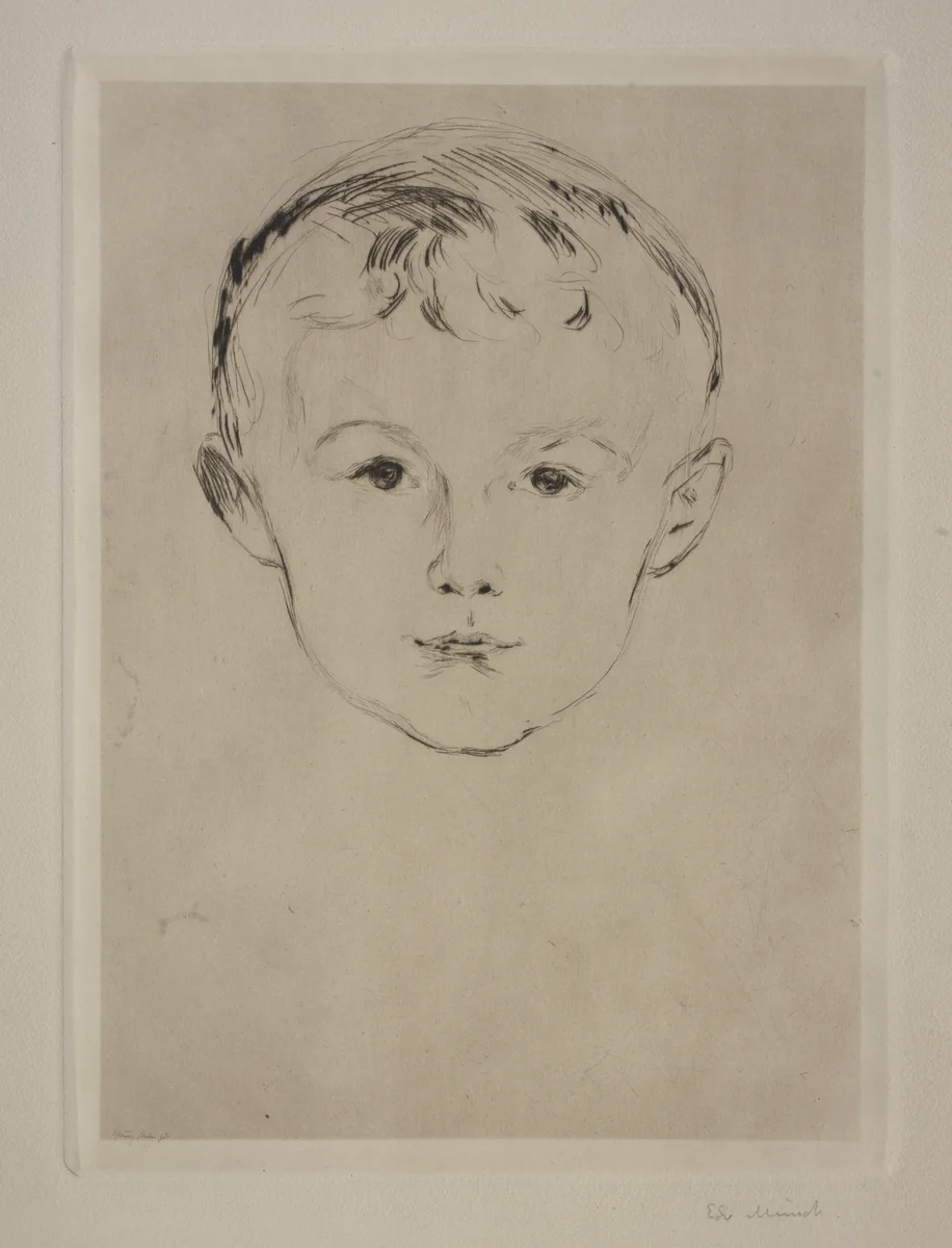 From Max Linde's House: Theodor Linde by Edvard Munch, print, 1902