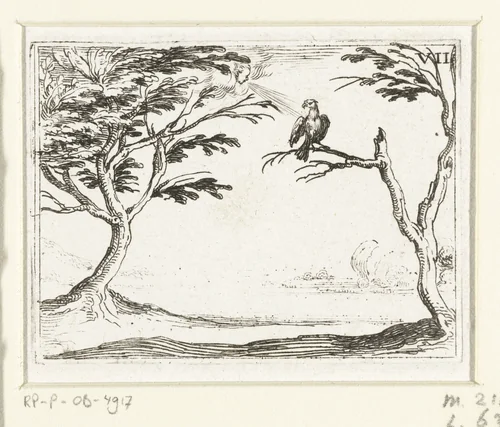 Gier in de wind by Jacques Callot, print, 1625-1629