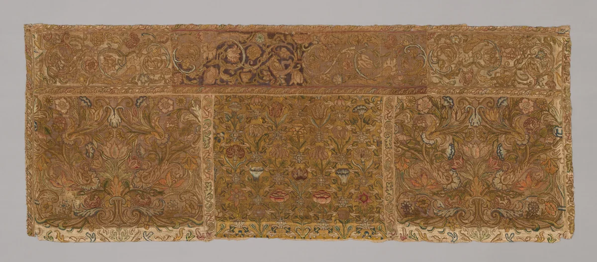 Panel by France or Italy, textile, 1601-1800