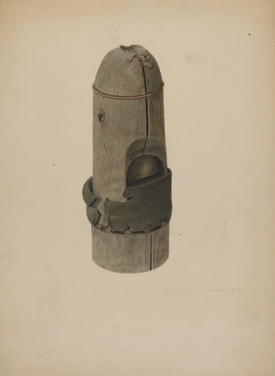 Pump Valve and Sucker by Alexander Anderson, index of american design, 1939