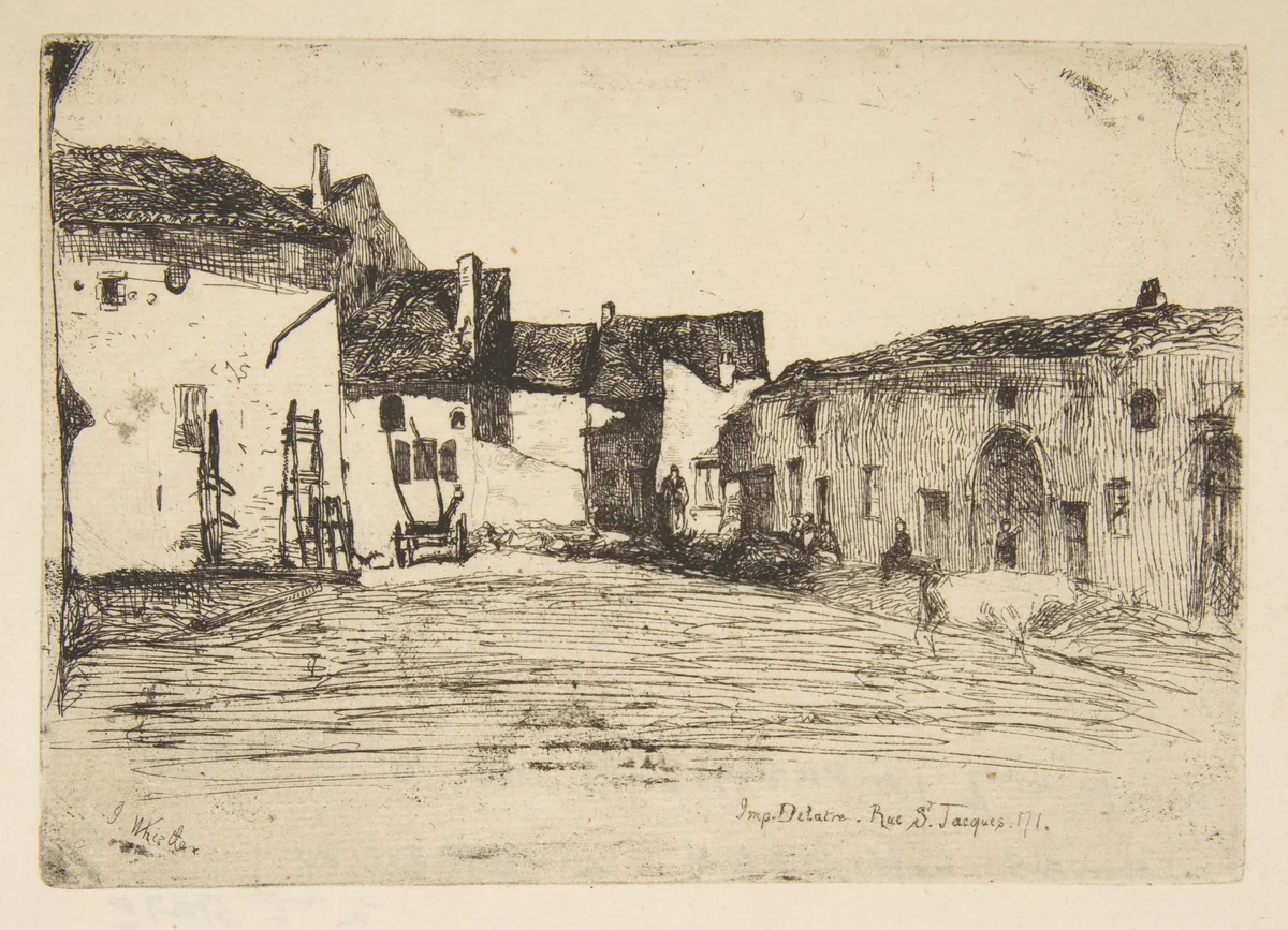 Liverdun by James McNeill Whistler, print, 1858