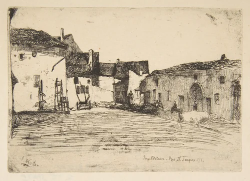 Liverdun by James McNeill Whistler, print, 1858