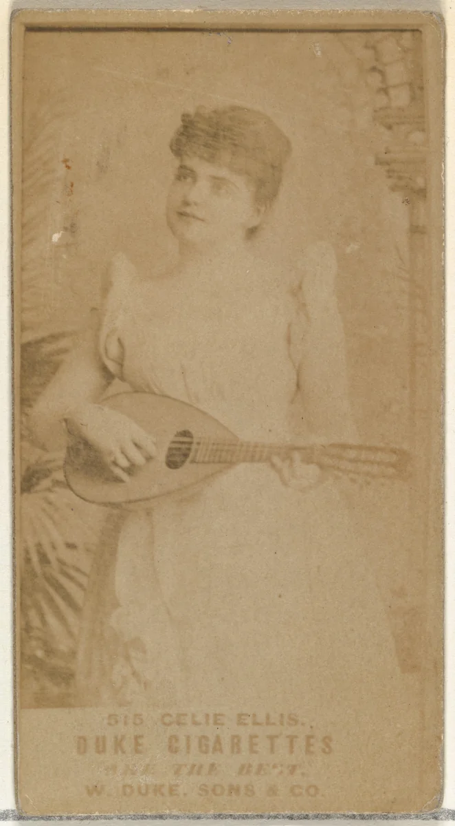 Card Number 515, Celie Ellis, from the Actors and Actresses series (N145-7) issued by Duke Sons & Co. to promote Duke Cigarettes by W. Duke, Sons & Co., photograph, 1880-1889