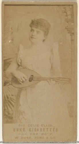 Card Number 515, Celie Ellis, from the Actors and Actresses series (N145-7) issued by Duke Sons & Co. to promote Duke Cigarettes by W. Duke, Sons & Co., photograph, 1880-1889