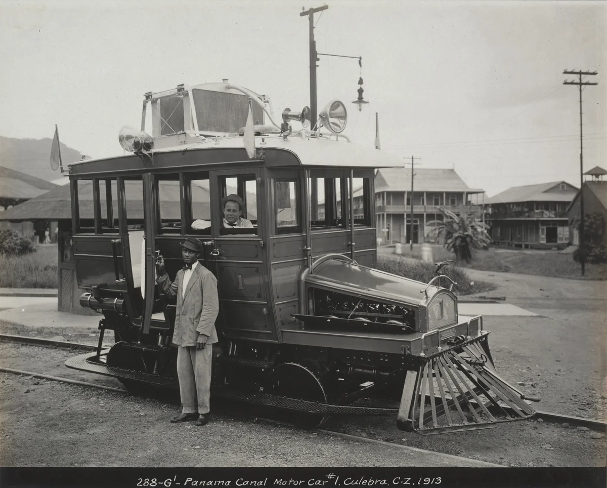 Panama Canal Motor Car #1. Culebra, C.Z by Unidentified Photographer, photograph, 1913