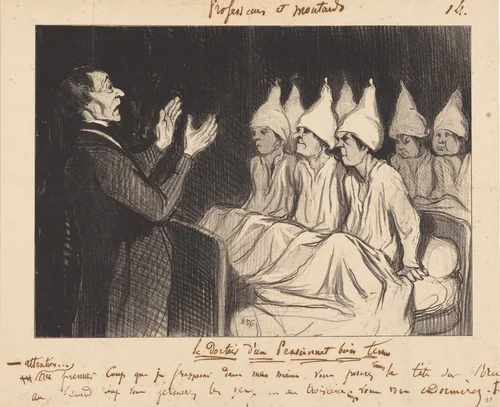 Le Dortoir d'un pensionnat bien tenu by Honoré Daumier, print, 1846