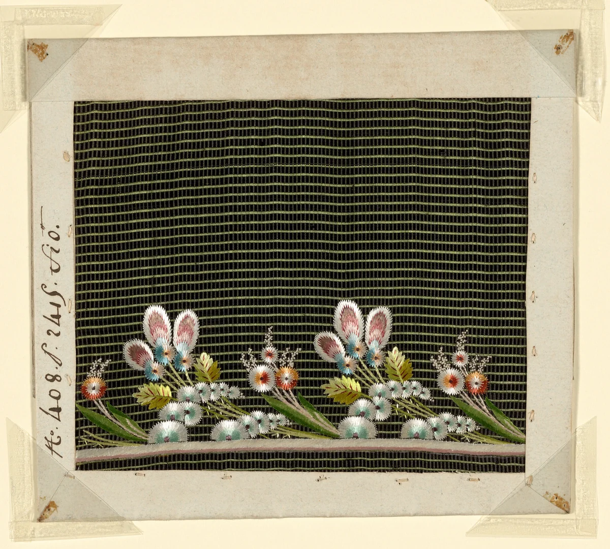 Salesman's Sample by France, possibly Lyon, textile, 1780-1790