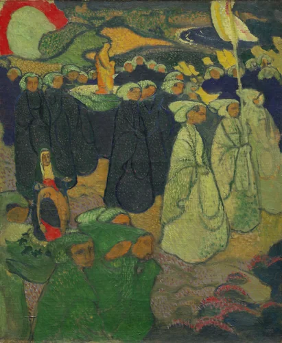 Procession or Pardon at Perros-Guirec by Maurice Denis, painting, 1891