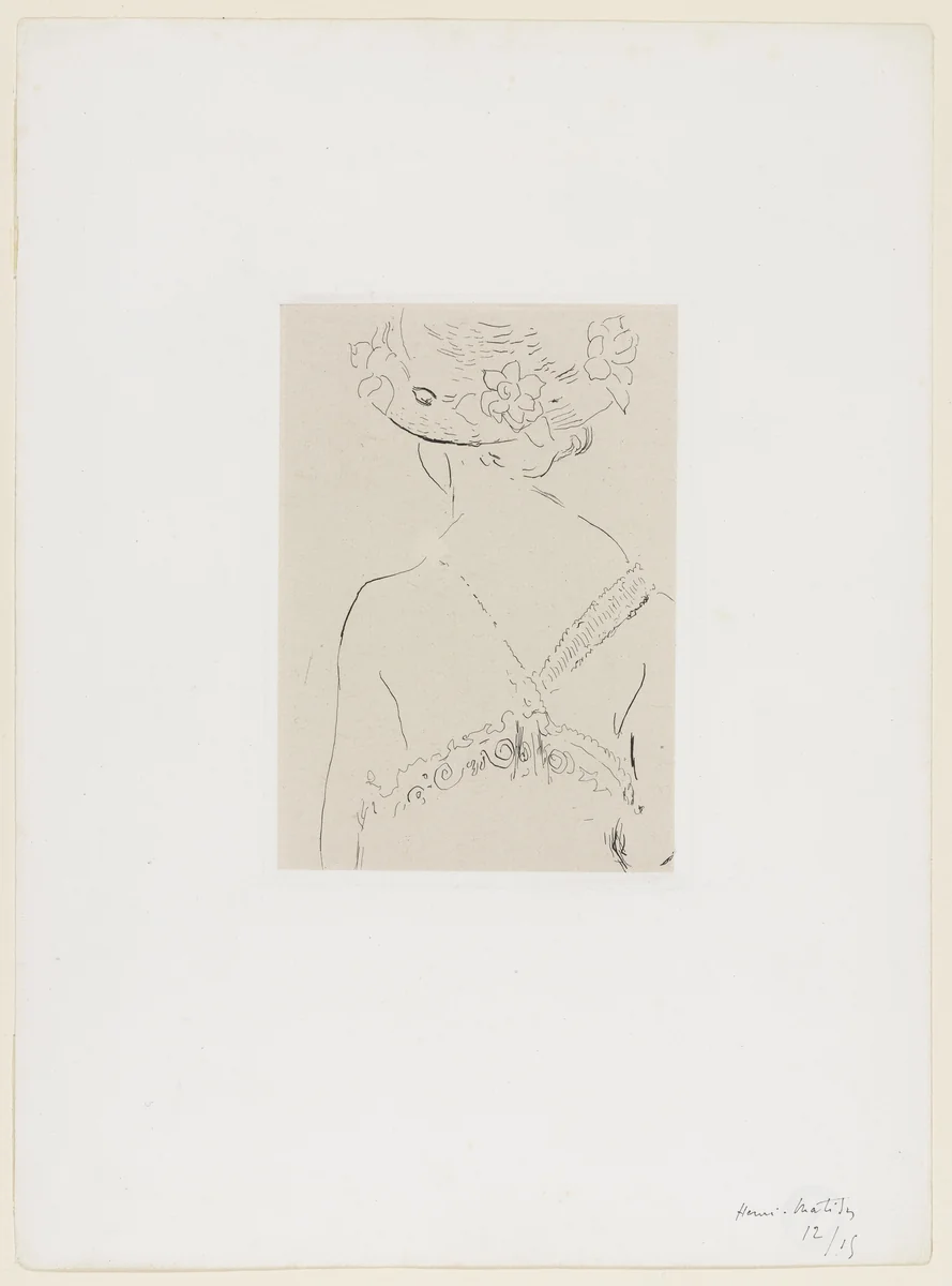 Loulou, Back View (Loulou, figure de dos) by Henri Matisse, print, 1914
