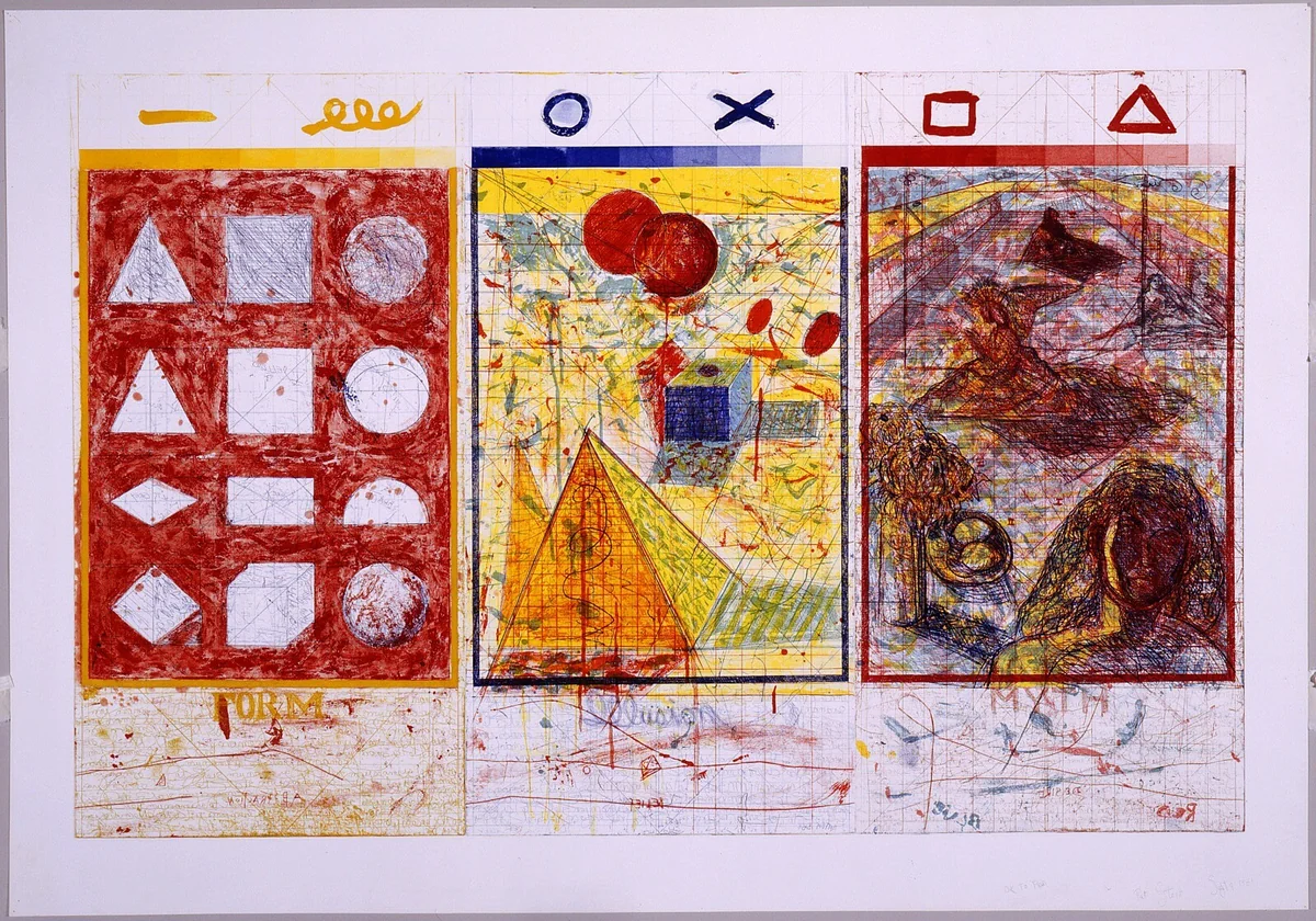 Abstraction, Belief, Desire by Pat Steir, print, 1981