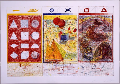 Abstraction, Belief, Desire by Pat Steir, print, 1981