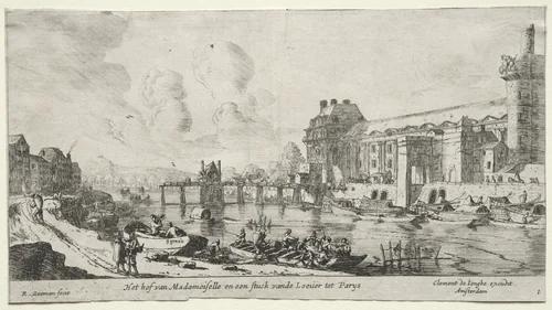 Views of Paris: View of the Louvre and the Tuileries by Reinier Nooms, print, 1645-1655