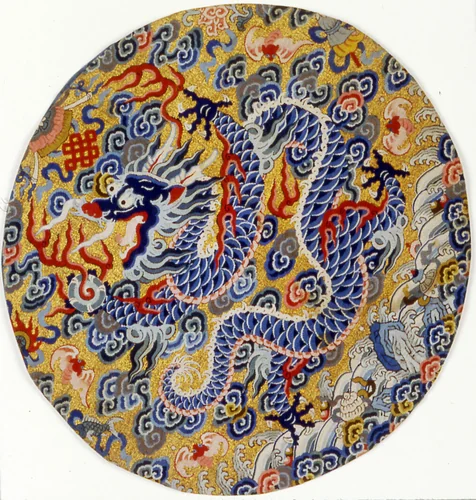 Man's Rank Badge by Manchu China, textile, 1860-1889