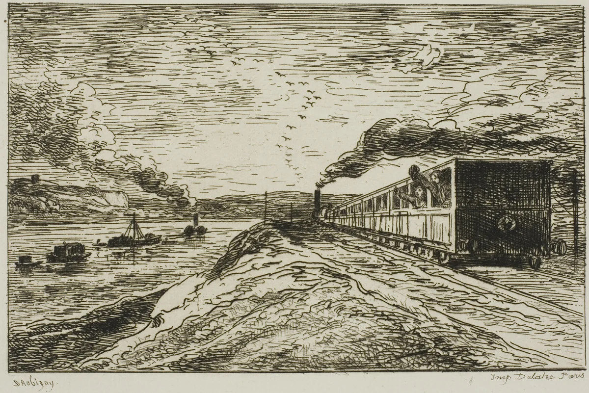 The Departure (The Return) by Charles-François Daubigny, print, 1861