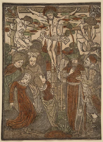 The Crucifixion by Master of Jesus in Bethany, print, 1480