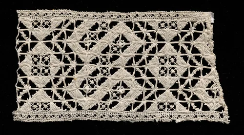 Needlepoint (Cutwork) Lace Insertion by Unknown, textile, 1500-1599