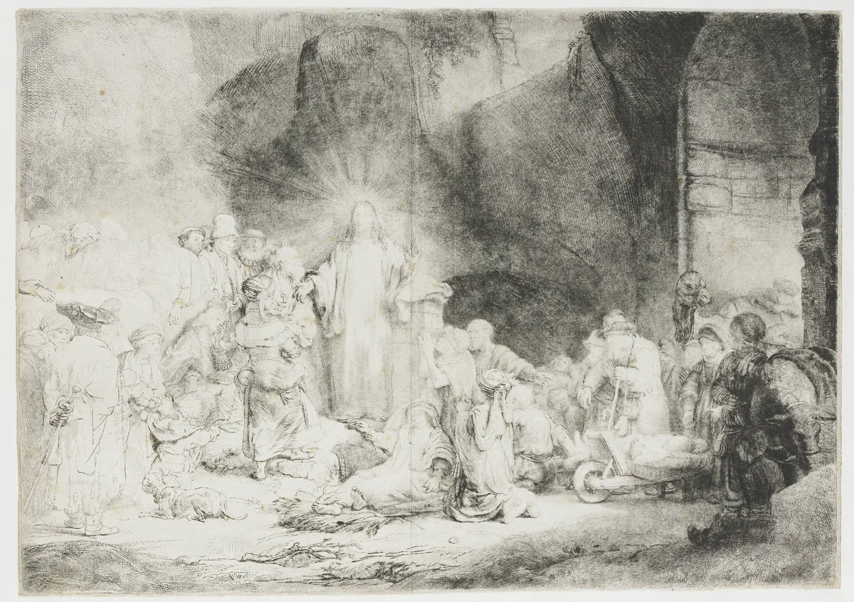 The Hundred Guilder Print by Rembrandt van Rijn, print, 1648