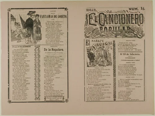 El cnacionero popular, num. 14 (The Popular Songbook, no. 14) by José Guadalupe Posada, print, 1871-1913