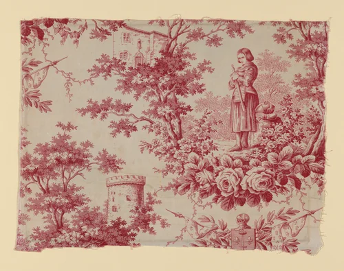 Jeanne d'Arc (Joan of Arc)(Furnishing Fabric) by Marie Christine d'Orléans, textile, 1837-1840