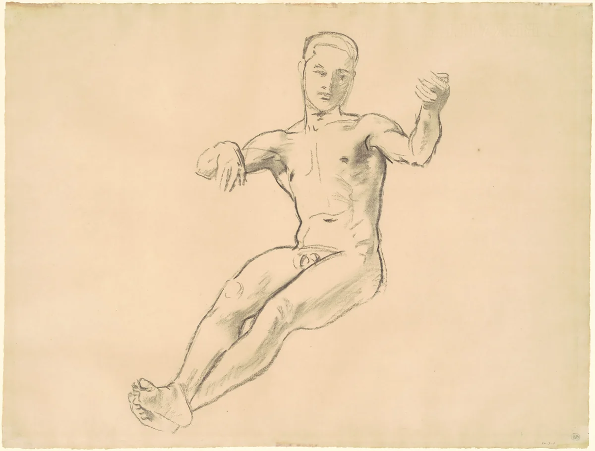 Study for "Arion" by John Singer Sargent, drawing, 1919-1920