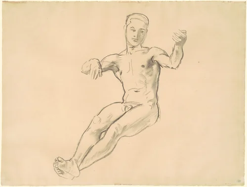 Study for "Arion" by John Singer Sargent, drawing, 1919-1920