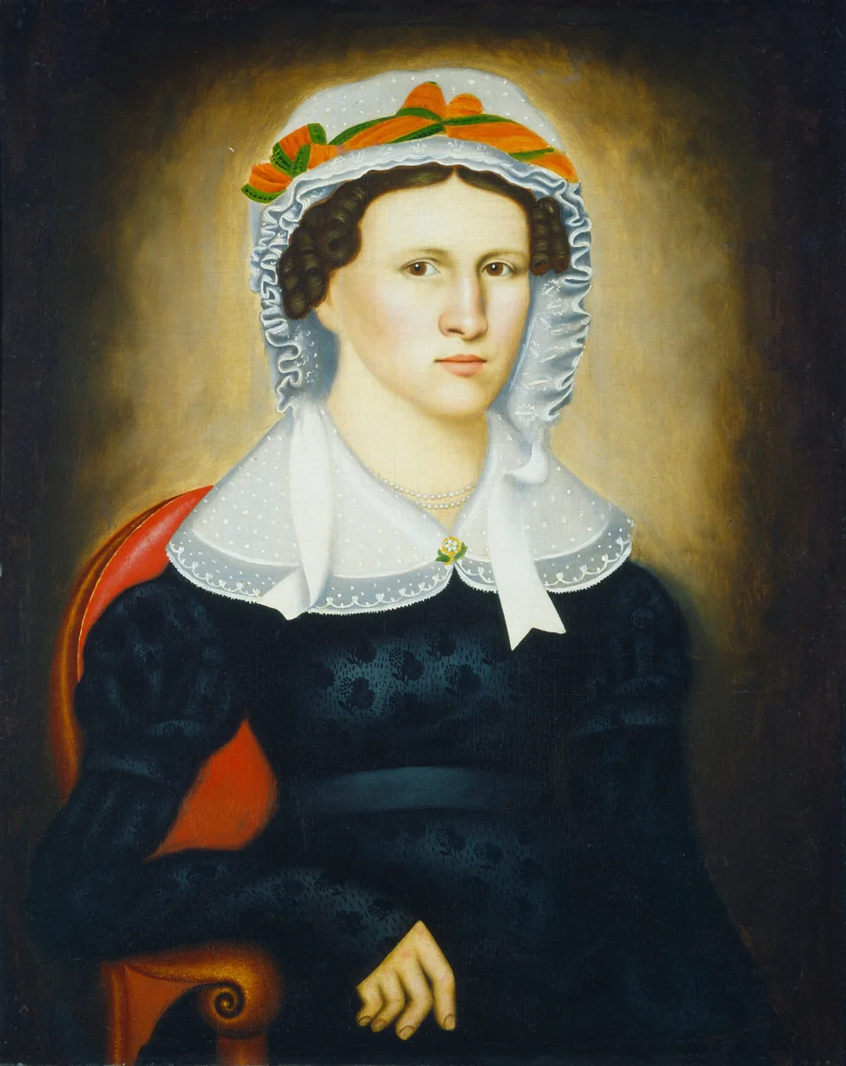 Wife of Man with Vial by Erastus Salisbury Field, painting, 1827
