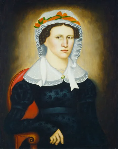 Wife of Man with Vial by Erastus Salisbury Field, painting, 1827