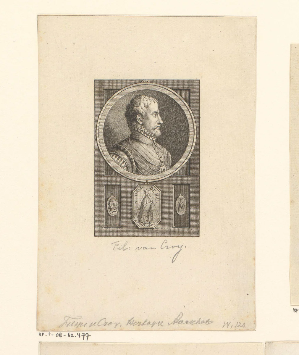 Portret van Filips III van Croÿ, hertog van Aarschot, prins van Chimay by Reinier Vinkeles, print, 1783-1795