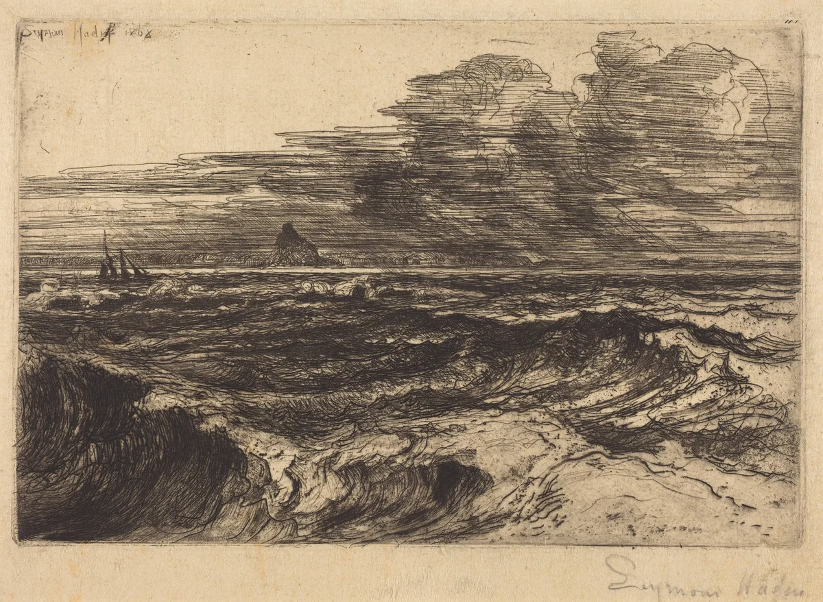 Mount's Bay by Francis Seymour-Haden, print, 1868