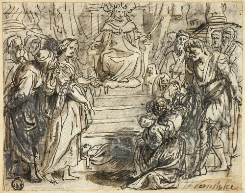Judgement of Solomon by Abraham Jansz. van Diepenbeeck
Anthony van Dyck, drawing, 1616-1675