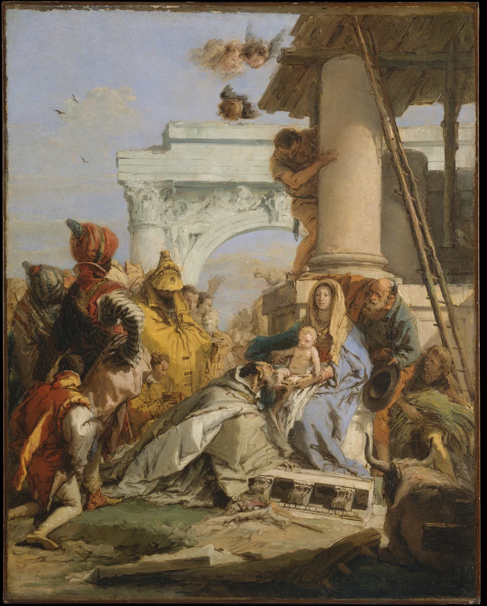 The Adoration of the Magi by Giovanni Battista Tiepolo, painting, 1757-1759