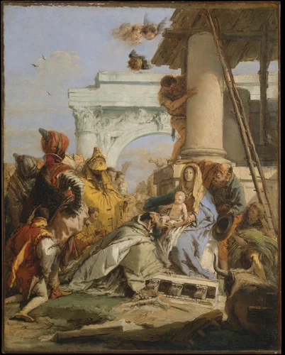 The Adoration of the Magi by Giovanni Battista Tiepolo, painting, 1757-1759