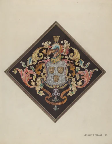 Coat of Arms by William Roberts, index of american design, 1936