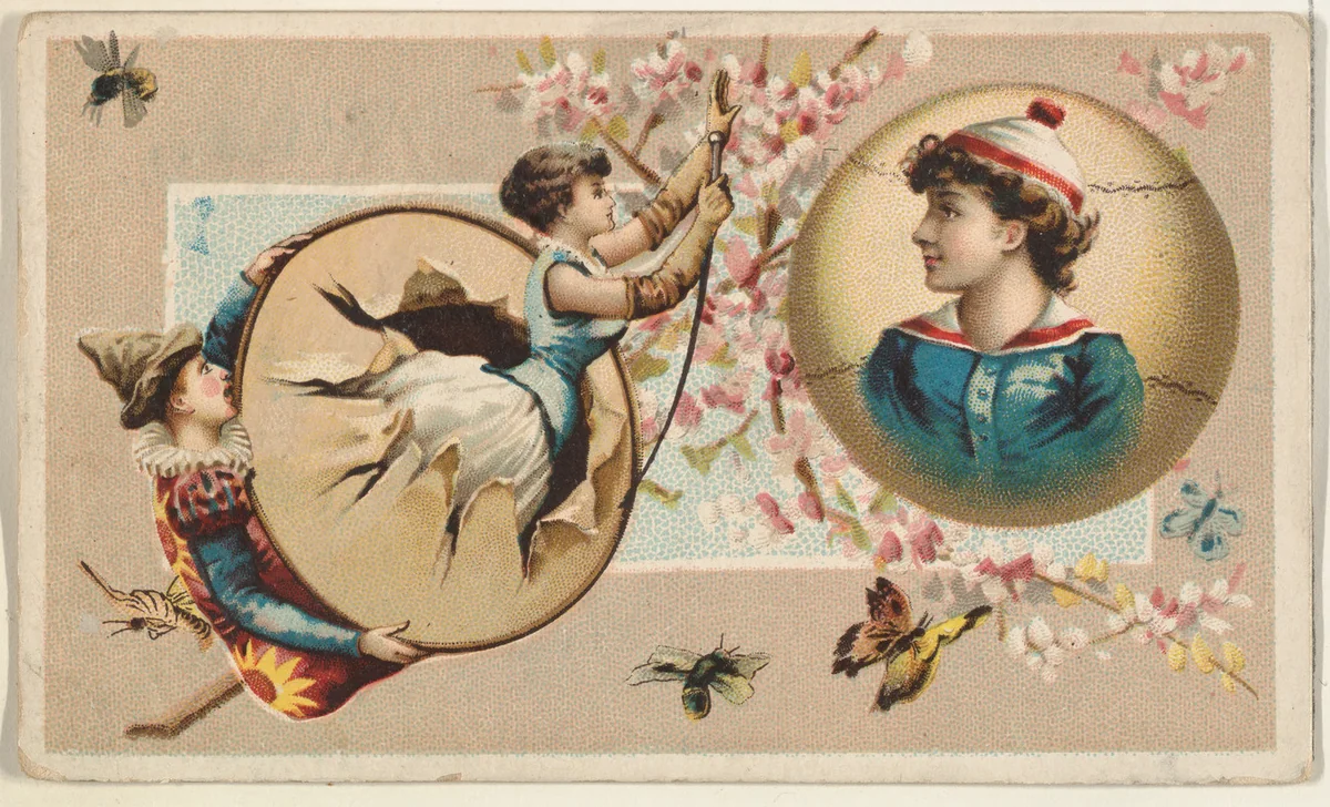 Bass Drum and Baseball, from the Miniature Novelties series (N120) issued by Duke Sons & Co. to promote Honest Long Cut Tobacco by W. Duke, Sons & Co., print, 1891