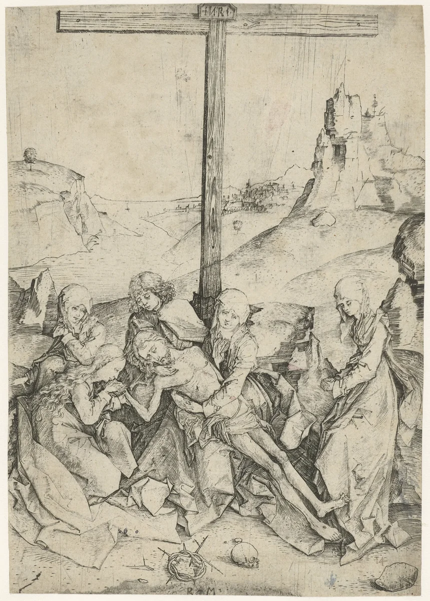 De Bewening by Unknown, print, 1480-1500