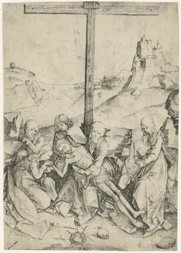 De Bewening by Unknown, print, 1480-1500