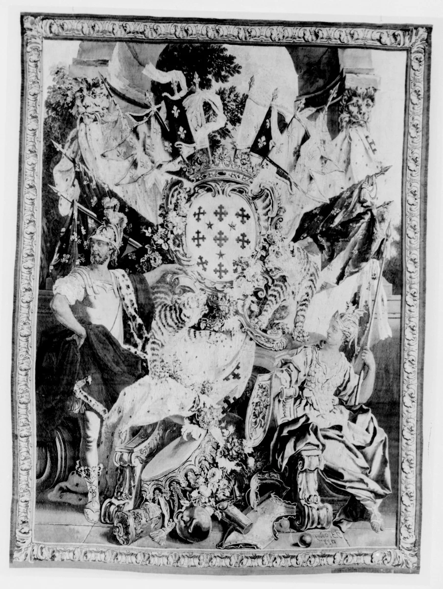 Arms of Joseph Marie, Second Duc de Boufflers by Jean-Baptiste Oudry, textile, 1733-1740