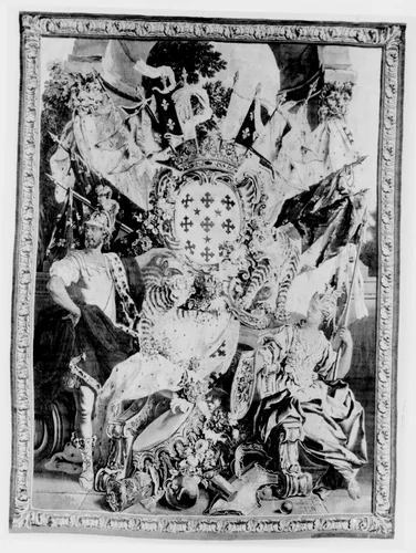Arms of Joseph Marie, Second Duc de Boufflers by Jean-Baptiste Oudry, textile, 1733-1740